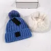 2024 hiver marque femme fourrure Pom Poms chapeau casquette de mode pour les femmes concepteur tricoté bonnet casquettes femmes bonnets