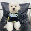 Colete jeans para cachorro, trelas, moda para cachorro, botão azul, colete sem pelos, gato, schnauzer, corgi