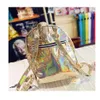Designer- PU PETH LASER Women Bag 3 Colori Stile di moda Pacchetto posteriore olografico impermeabile per uomini nuovi zaini per la scuola255s
