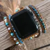 Bransoletki stylowy kamień naturalny Apple Watch Band Peads Boho 5x Wrap Vegan Rope Watch Pasp Paspband Paspand Bransoletka Akcesoria Dropship