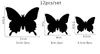 Wall Stickers 12 Three-Nsional Mirror Butterfly Pet 3D Bedroom Living Room Decoration Drop Delivery Otrfw