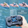 HD kameralı mini rc drone 360 ​​° flip quadcopter başsız dronlar katlanabilir RC uçakları yeni başlayanlar için uygun bir anahtar arazi otomatik havada uçar