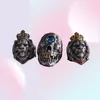 Punk Animal Crown Lion Ring voor mannen Mannelijke gotische sieraden 714 Big Size2896543