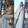 2020 SEXY PALLAS COUTURE SUKIENKA WEDLIWA SUKUNEK PLUSE BEZPOLEDS DE NOVIA LACE SUNTS BRIDAL SUNTS FOR BEACH Wedding 309n