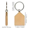 Dog Tag 20Pcs Personalized House Shaped Wooden Key Tags ID - Perfect For Custom Engraving And Gifting To Men Women