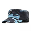 Baretten Vintage Flat Top Heren Gewassen Cap Voor Mannelijke Honkbal Zomer Lente Heren Camouflage Zonwering Militaire Groothandel