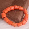 Dudo 8.5 Inches 13-15mm African Men / Women Genuine Coral Bracelet Jewerly Set 2024 Free Shipping