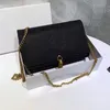 Envelope with caviar shoulder bags Classic chain handbags High quality Cross body bag Messenger bag with box250a