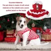Vestidos de vestuário para cães para cães pequenos veludo quente macio confortável roupas para animais de estimação roupas vermelhas de natal com zíper traseiro s suprimentos