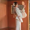 Vêtements ethniques Japonais Kimono Yukata Robe Vintage Fille Pographie Modifiée Voyage Cosplay