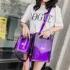 新しいファッション韓国の印刷カスタムA4 A5バケツシングルショルダーハンドバッグ透明な携帯電話バッグビーチ女性バッグ279R