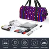 Outdoor Bags Gym Bag Blue And Red Striped Sports Large Capacity Stars Print Couple Oxford Custom Handbag Vintage Luggage Fitness