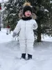 Down Coat Russian -30 Degree Children Clothing Set Boys Girl Kid Snowboard Ski Suit Waterproof Outdoor Sports Jacket Clothes Snowsuit Teen