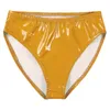 Calzoncillos para hombre, calzoncillos de charol con aspecto húmedo, ropa interior brillante de cintura media para Rave Club, baile en barra, puesta en escena, fiesta en la piscina