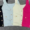 Damen Strickpullover, ärmellose Tanktops, T-Shirts, Hemden, gestrickte Weste, Designer-Sommer-Lady-Kurztops