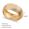 Bangle ankomster guldpläterade rand manschettarmband armband för kvinnor mode uttalande lyxarmband smyckengagemang