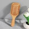 Gros bambou naturel brosse soins de santé massage peignes à cheveux antistatique démêlant airbag brosse à cheveux outil de coiffure satin bande de cheveux chouchous LT774