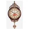Wall Clocks Vintage Digit Alarm Stylish Clock Silent Design Classic Nordic Luxury Relojes De Pared Decoration AB50WC