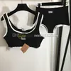 Women Summer Yoga Set Sexy Cropped Top High Waist Sport Shorts Gym Fitness Elastic Tracksuit