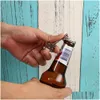 Party Favor 50st Wedding Souvenirs Skeleton Bottle Opener Lägg till taggar Vintage Favors and Gifts for Guest Decoration Box Drop Delivery DH1BI