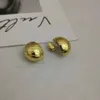 Designer Blenciaga Baleciaga Family b 21 New Style Egg Shaped Letter Ear Studs Female High Quality Gold Plated Geometric Skinny Ball Earrings