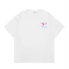 Designer pour hommes T-shirt RHUDE LETTRE IMPRIMÉ TSHIRT SUMME PLAQUE COTTON T-shirts Casual Shirt Short à manches courtes Hip Hop Streetwear White Clothe