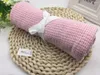 Blankets Baby Blanket Cotton Crochet Born Cellular Autumn Candy Color Casual Sleeping Bed Supplies Hole Wrap