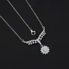 Collier solitaire en diamant, bijoux taille émeraude, pendentifs et chaîne en moissanite, en argent sterling S925, aile d'ange scintillante, papillon