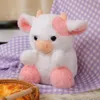 20 см корова плюшевые игрушки мультфильм розовая клубника корова дети день рождения пасхальные подарки