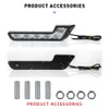 New 2PCS Car DRL LED Daytime Running Light 6LED 12V L-shaped Turn Signal White Lamp 660LM Waterproof Headlight Auto Accessories