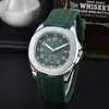 Kobiety mężczyzn Watch 41 mm Master Quartz Automatyczny szafirowy Sapphire Classic Fashion Stali Stal Luminous Montre de Luxe Sport Guma Pasek Aquanaut 5968 zegarki na rękę