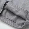 Chandails pour femmes keyanketian 2024 lancement col montant à manches courtes gris pull pull mode d'été simplement mince culture tricoté haut