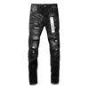 Calça Jeans Masculina Marca Roxa high street preta desgastada 9001