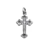 Hängen Unibabe S925 Sterling Silver Retro Cross Pendant Woman Girle Thai Silver Cartoon Fashion Cross Halsband Pendant Jewerly