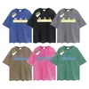 Erkek Tasarımcı T-Shirt Yaz Gu Gömlek Lüks Marka Vintage Retro Yıkanmış Tees Erkek Kadınlar Kısa Kollu Hip Hop Sokak Giyim Üstler Şort Giyim Giysileri G-56