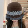 Bérets tricotés chapeau à la mode femmes touchant la peau découpé au Crochet accessoires de Costume de pêcheur