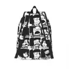 Bags Anime Plaid Mafalda Blanket Laptop Backpack Men Women Casual Bookbag for College School Student Quino Cute Kawaii Bag