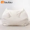 OTAUTAU Faux Cashmere Fleece Bean Bag Cover No Filler Plus Big Adult Beanbag Chair Pouf Ottoman Sac Floor Seat Sofa Couch SF023 240118