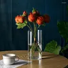 Titulares de vela suporte de vidro para decoração de casa pequeno tealight decorativo vaso bonito flor nórdica