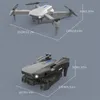 Drone E88 RC WIFI FPV, avec double caméra HD, hélicoptère quadricoptère pliable RC, avion télécommandé, pour cadeaux, jouets, avec 3 batteries