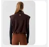 Lu Yoga Outfit Mulheres Jaquetas Com Capuz Colete Para Baixo Parkas ll Colete Tops Senhoras Casacos Casacos de Inverno Casaco Grosso Manter Quente YM282