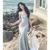 Casual Dresses Sexy Women Stain Strap Party Dress Fashion Vintage Swinging Neck Ruffles Robe Retro Backless Evening Sleeveless Vestido