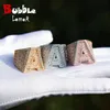 Rings Custom Letter Ring for Men Baguette Jewelry Real Gold Plated Hip Hop Charms 2022 Trend Best Selling