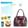 Aosbos Canvas Portable Cooler Lunch Bag Thermal Insulated Multifunction Food Bags Food Picnic Lunch Box Bag for Men Women Kids 240118