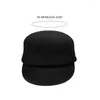 Berets Vintage Fedora Hat For Women Elegant With Long Brim Horsemen Top