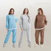 LU LU LEMONS Slouchy Suit Yoga Al Sweatshirts pantalons de survêtement Psh Heavy Weight Crew Neck Puover Lovers Studio to street Sweater Loose Jogger Sweatwear d on Ch