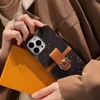 Hermosas fundas para teléfonos iPhone 15 14 Pro Max Luxury L Card Wallet Monedero de alta calidad 18 17 16 15pro 14pro 13pro 12pro 13 12 Estuche con logotipo Caja Embalaje Mujer Hombre BD