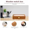 Watch Boxes 6 Wooden Box Storage Organizer Vintage Watches For Men Mens Container