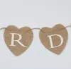 Burlap Banner Vintage Rustic Wedding Decoration Theme Sign Cardshabby Country Style Hessian Party Bunting Banner SN1209