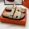 Designer Sandaler Platform Slides Women Sandale Men tofflor Skor Botten päls flip flops Summer Casual Sandal Real Leather Top Quality With Box 10A